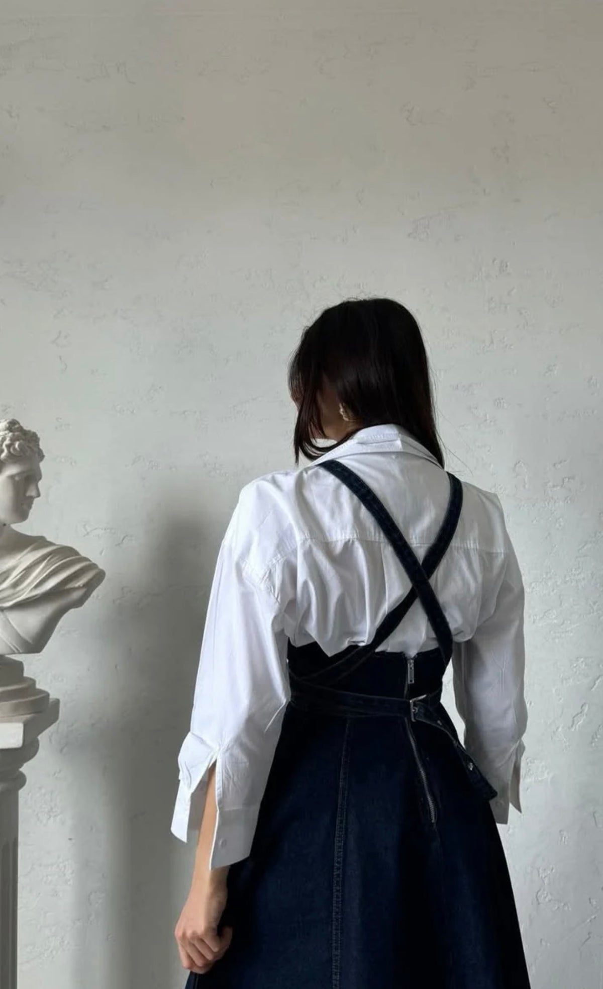 Robe en jean coupe cloche